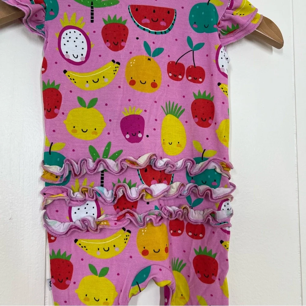 Bums & Roses Little Bum Bums Fruit Sleeveless Ruffle Romper